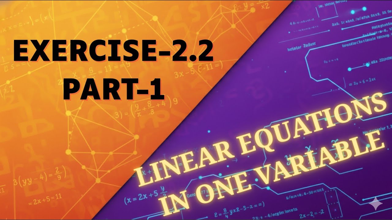 Linear Equations in One Variable | Exercise-2.2 Part-1 | Primeone maths - Kavitha Rani