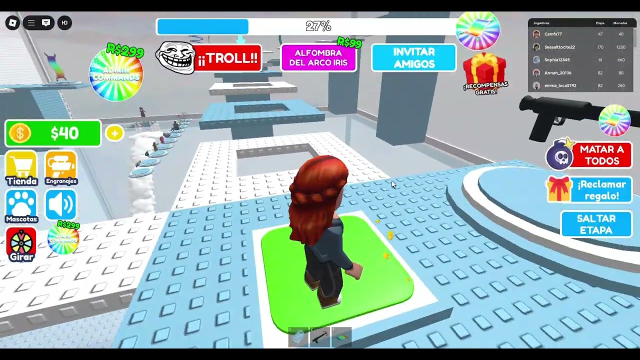 El mapa azul con blanco - Roblox 2025