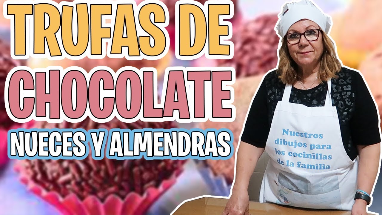 TRUFAS de CHOCOLATE ¡¡NUECES Y ALMENDRAS!! recetas fáciles con THERMOMIX