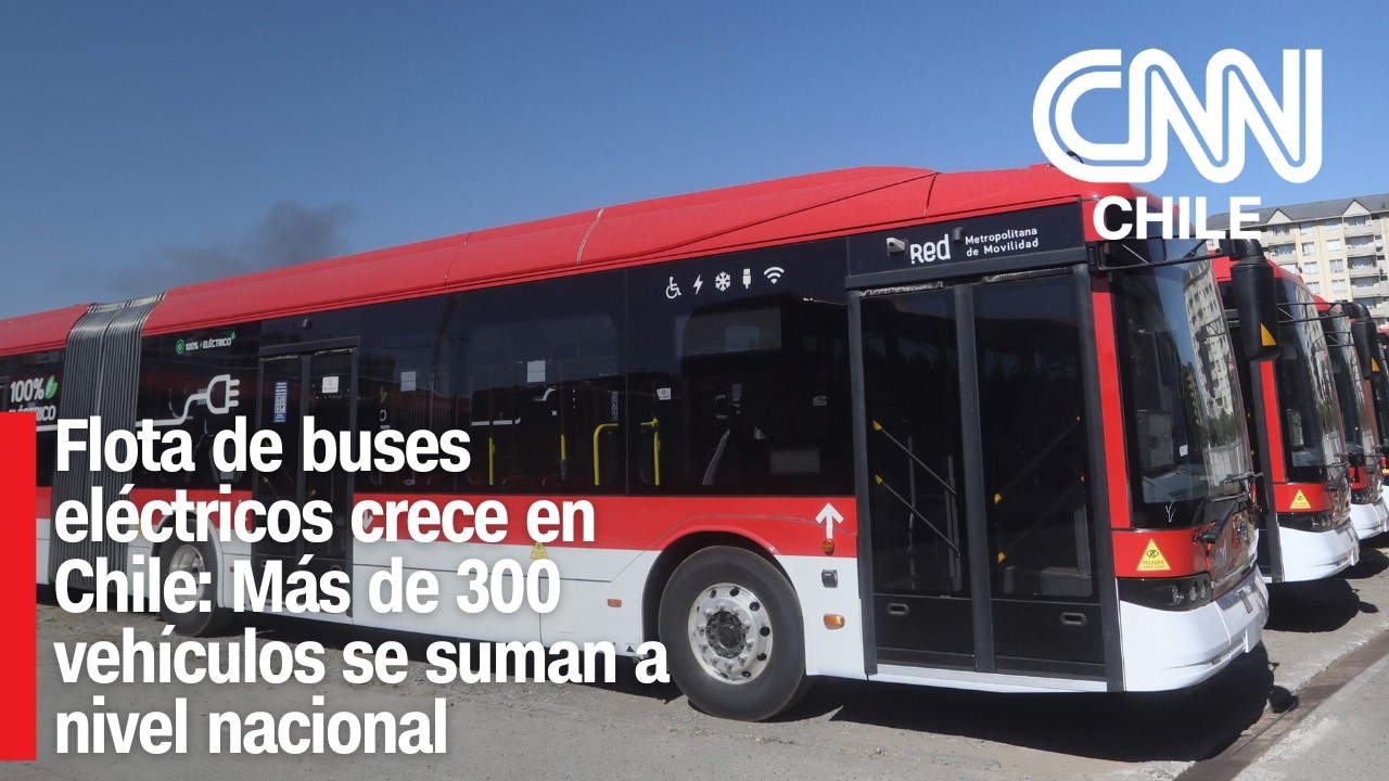 Flota de buses eléctricos crece en Chile: Más de 300 vehículos se suman a nivel nacional