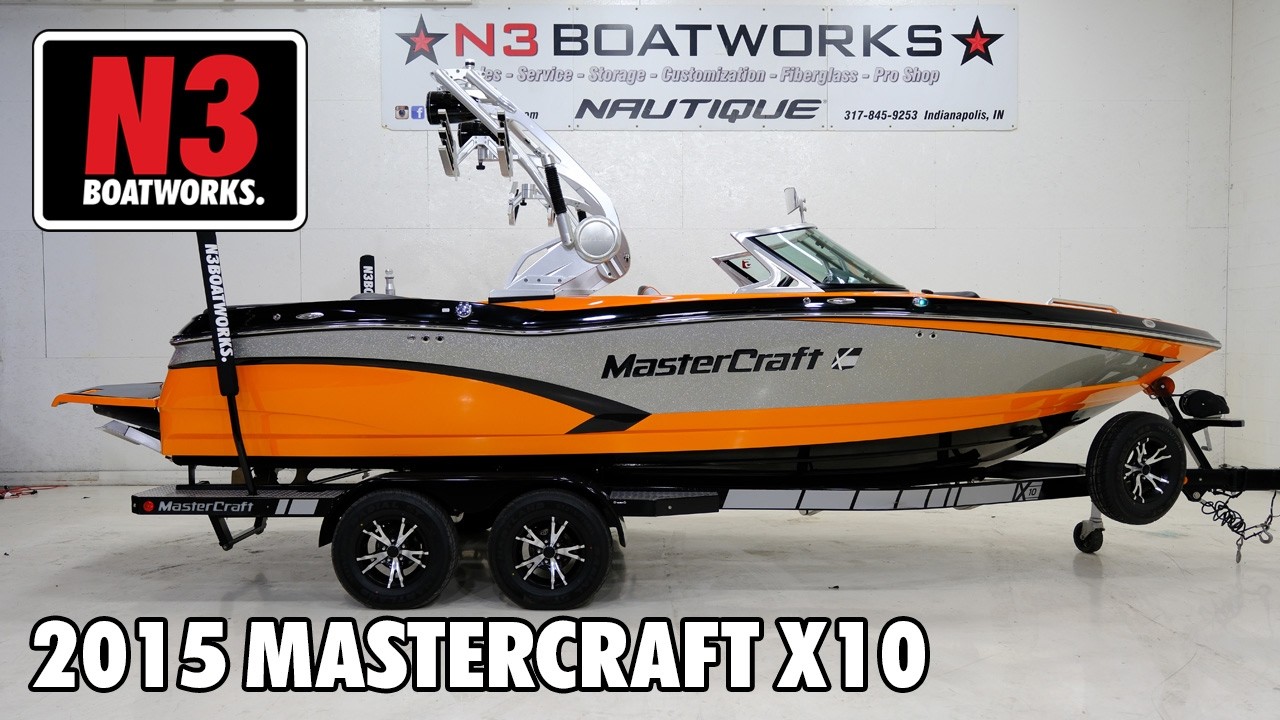 2015 MasterCraft X10 - Orange/Silver Metallic - Walk Through || N3 Boatworks
