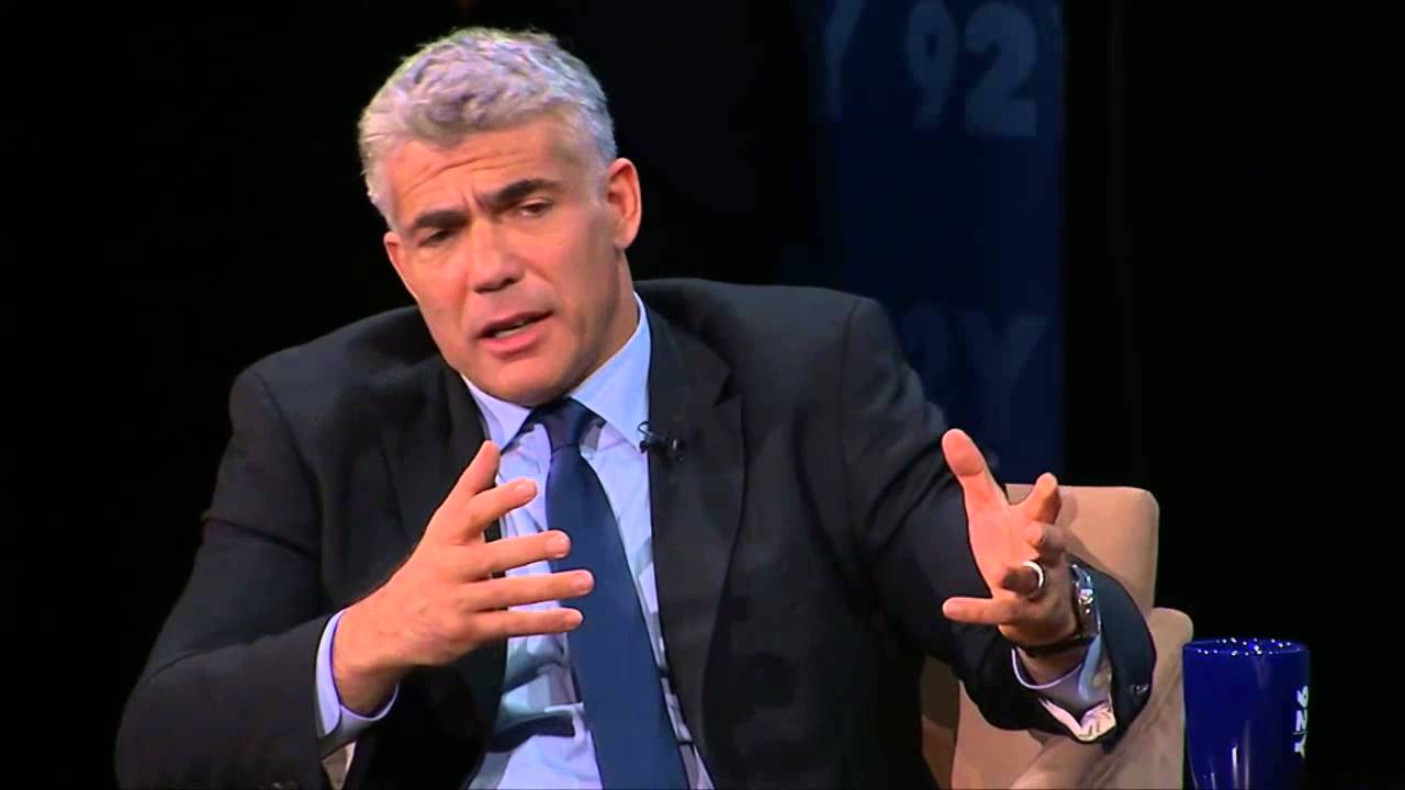 Israeli Finance Minister Yair Lapid with Charlie Rose