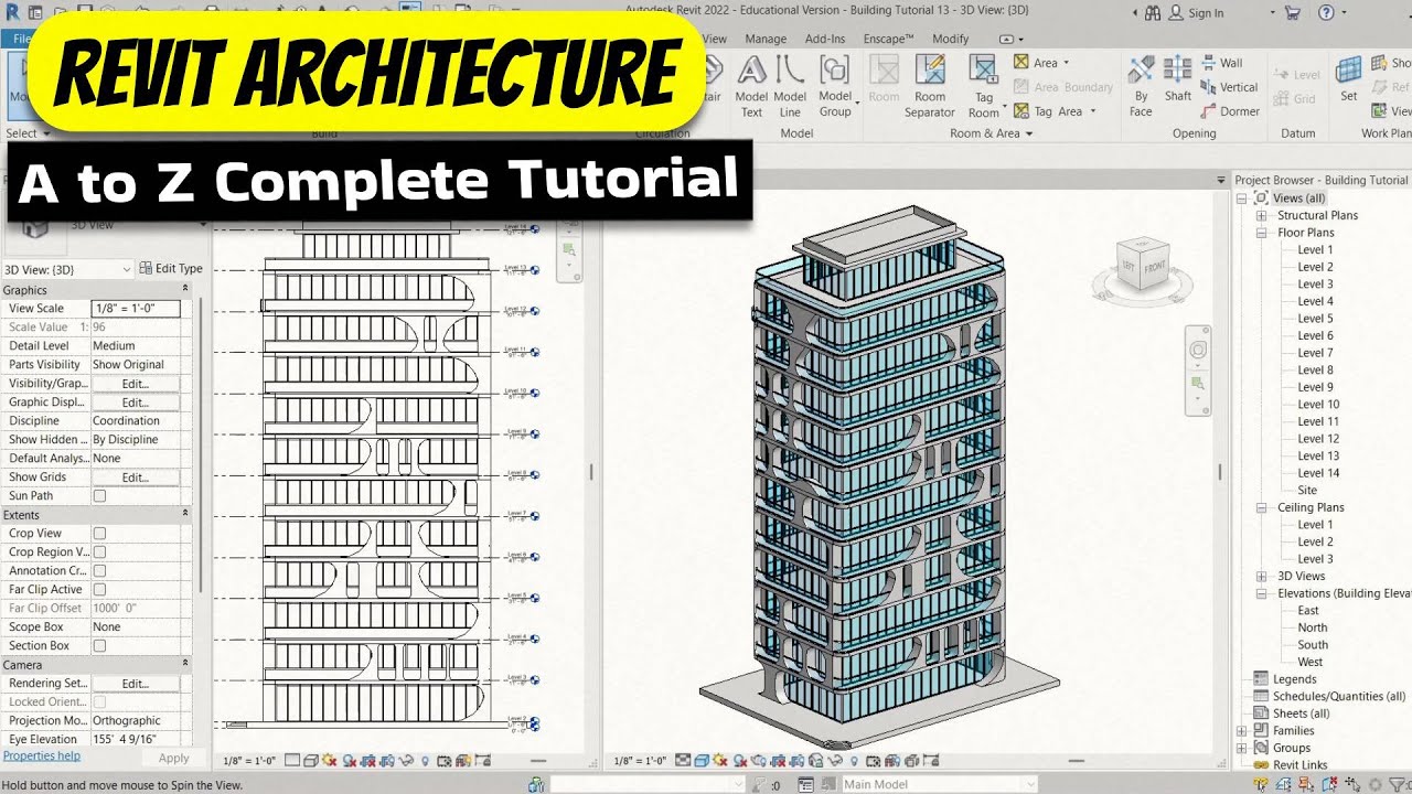 Revit Tutorial | Modern High-Rise Office Building