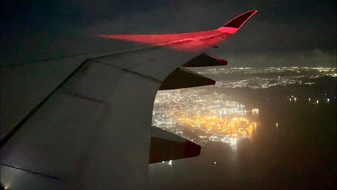Nighttime Departure from Singapore | Singapore Airlines A350 | 4K HDR