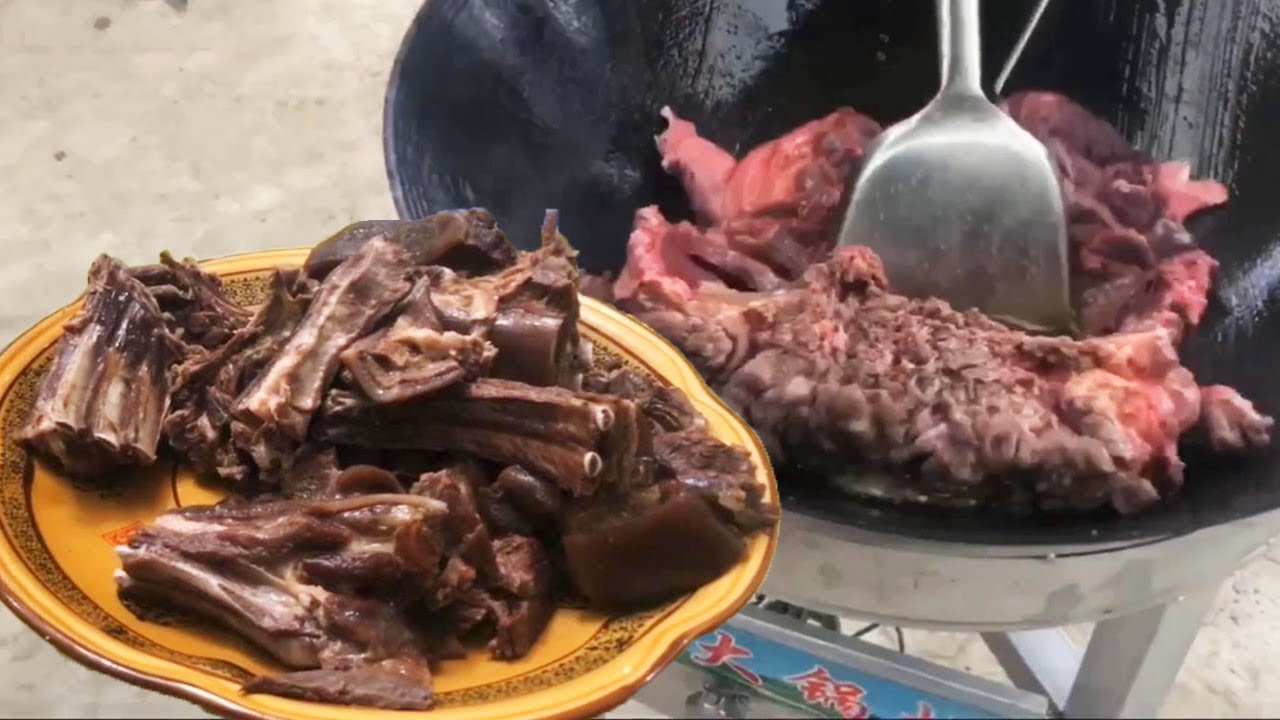 Can also be eaten in Anhui, Guangxi crispy water pot dog meat, drink a few glasses of wine happy!
