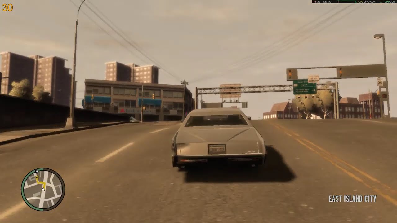 GTA IV on PC with Fusion Fix with Console Equivalent Settings And Graphics