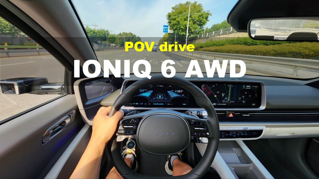 Hyundai IONIQ 6 Long range AWD POV drive