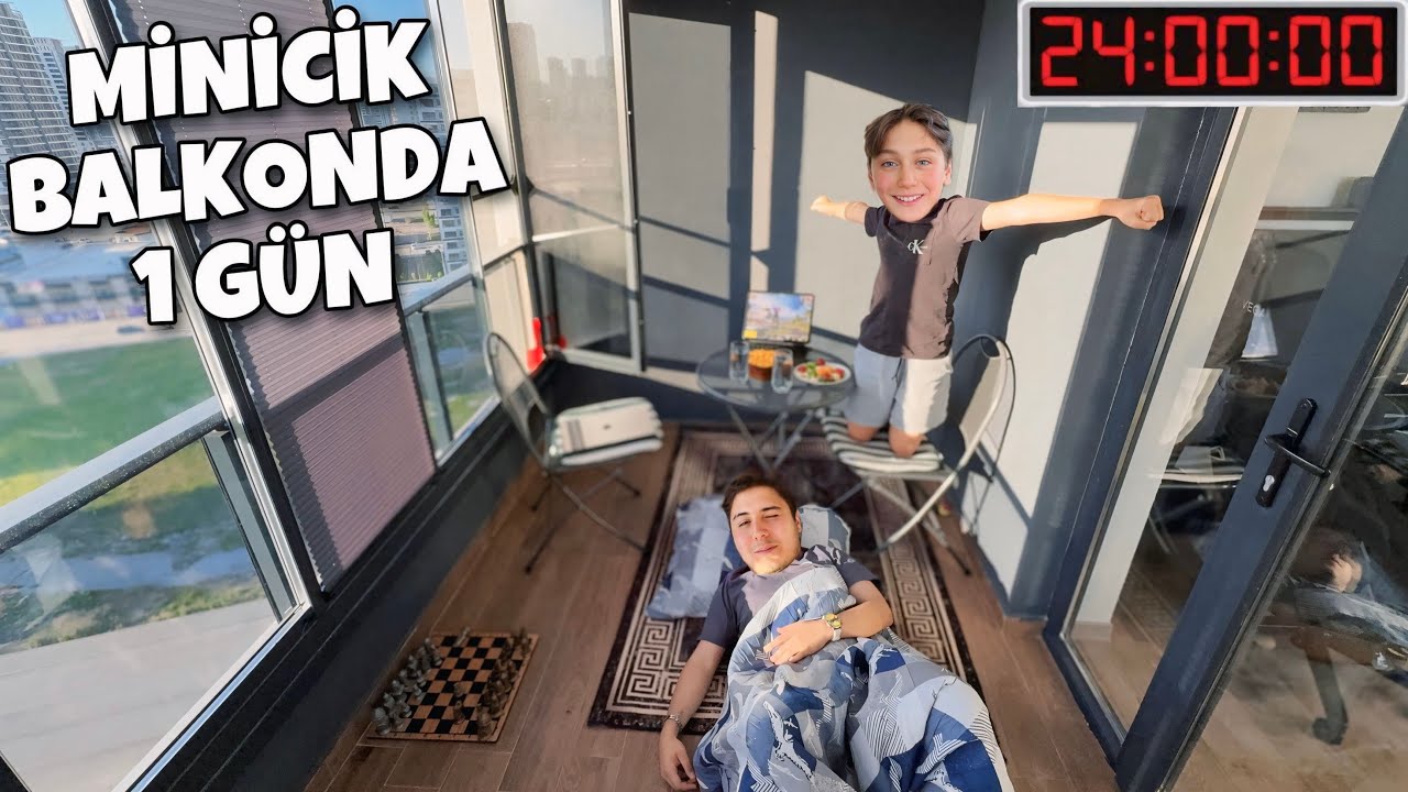24 SAAT MİNİCİK BALKONDA YAŞAMAK! (SÜRPRİZ SONLU)