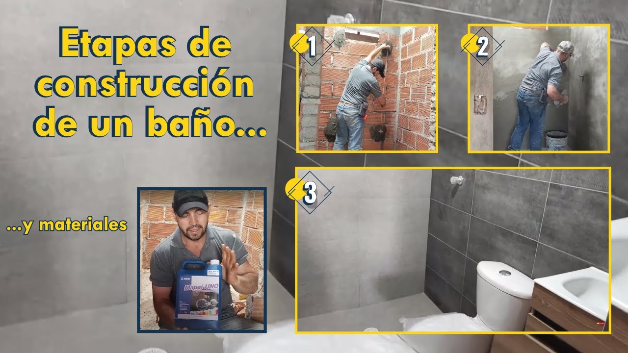 🟡 Etapas de construcción de un baño