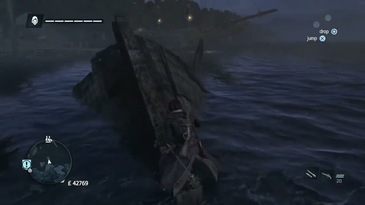 Assassins creed Rogue - Templar treasure map relic - 529, -777 River Valley