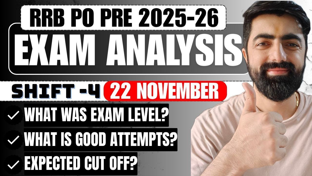 IBPS RRB PO PRE 2025 Exam Analysis & Review (Shift - 04) || Know what was the Exam Level | By Dhr...