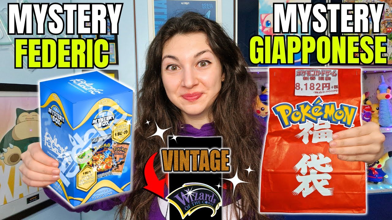 Ho trovato un PACCHETTO VINTAGE *Mystery Box di FEDERIC contro Mystery Pokémon GIAPPONESE