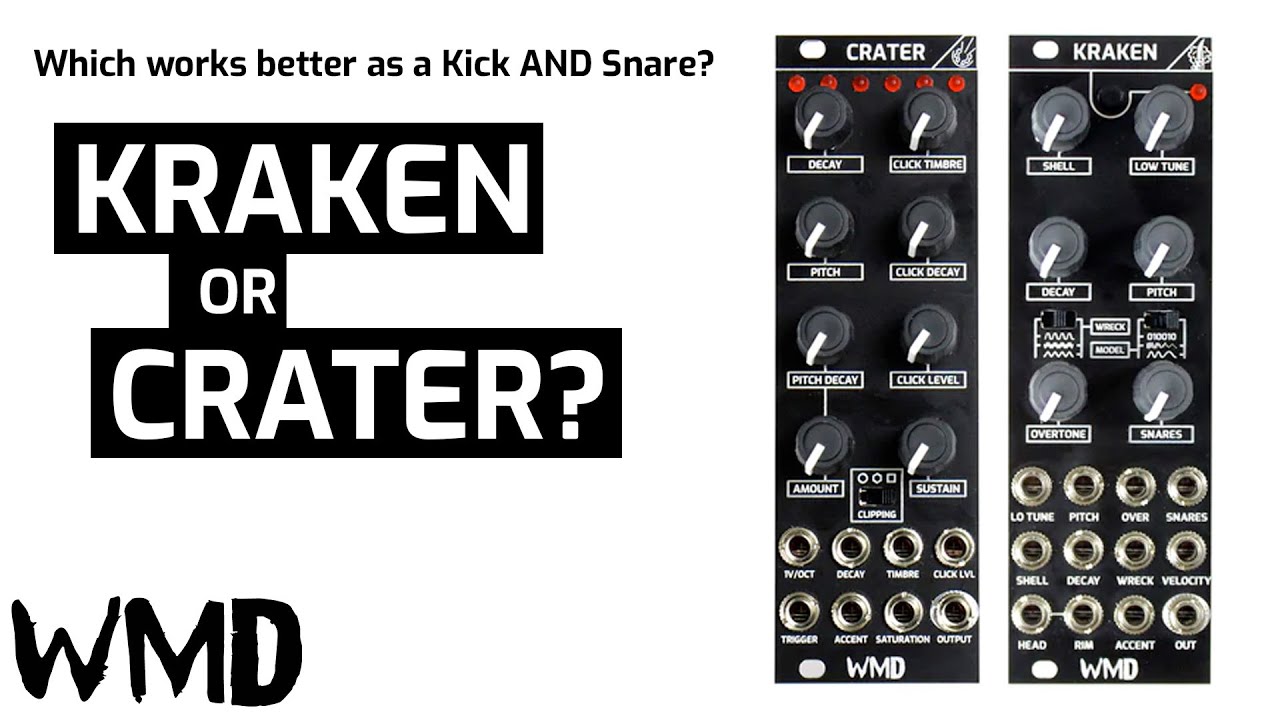 Using Eurorack drum modules for alternative purposes, featuring WMD Crater and Kraken