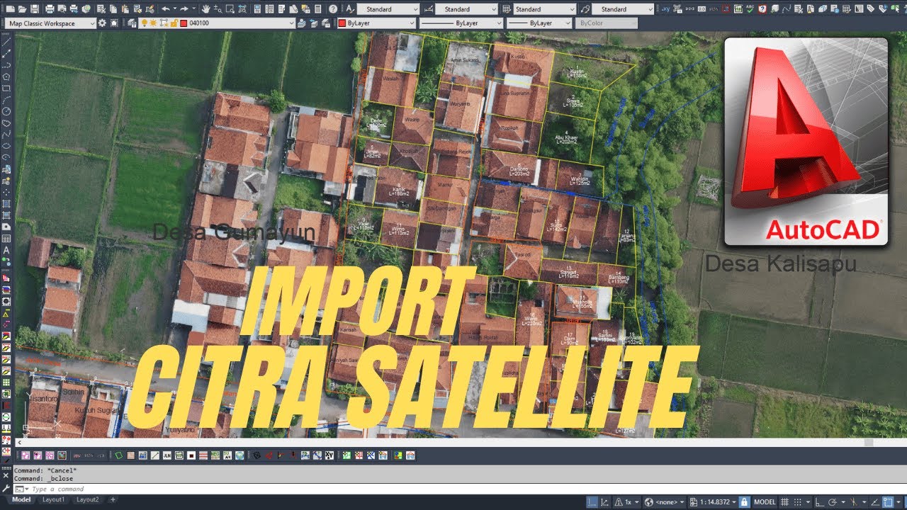 HOW TO IMPORT SATELLITE IMAGERY INTO AUTOCAD MAP 3D - AUTOCAD TUTORIAL