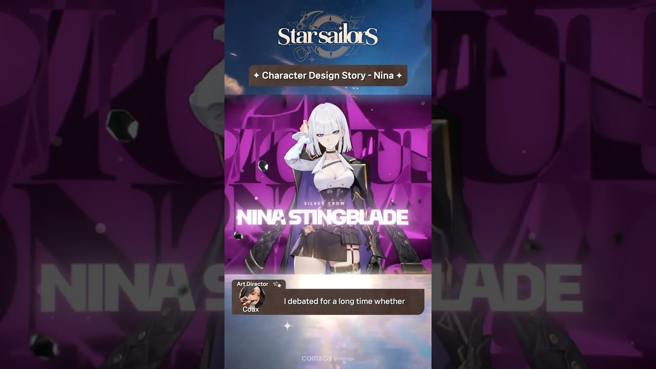 AD Coax&rsquo;s character design story! - Nina✨#StarSailor #RPG #Game #Com2us #Com2usholdings