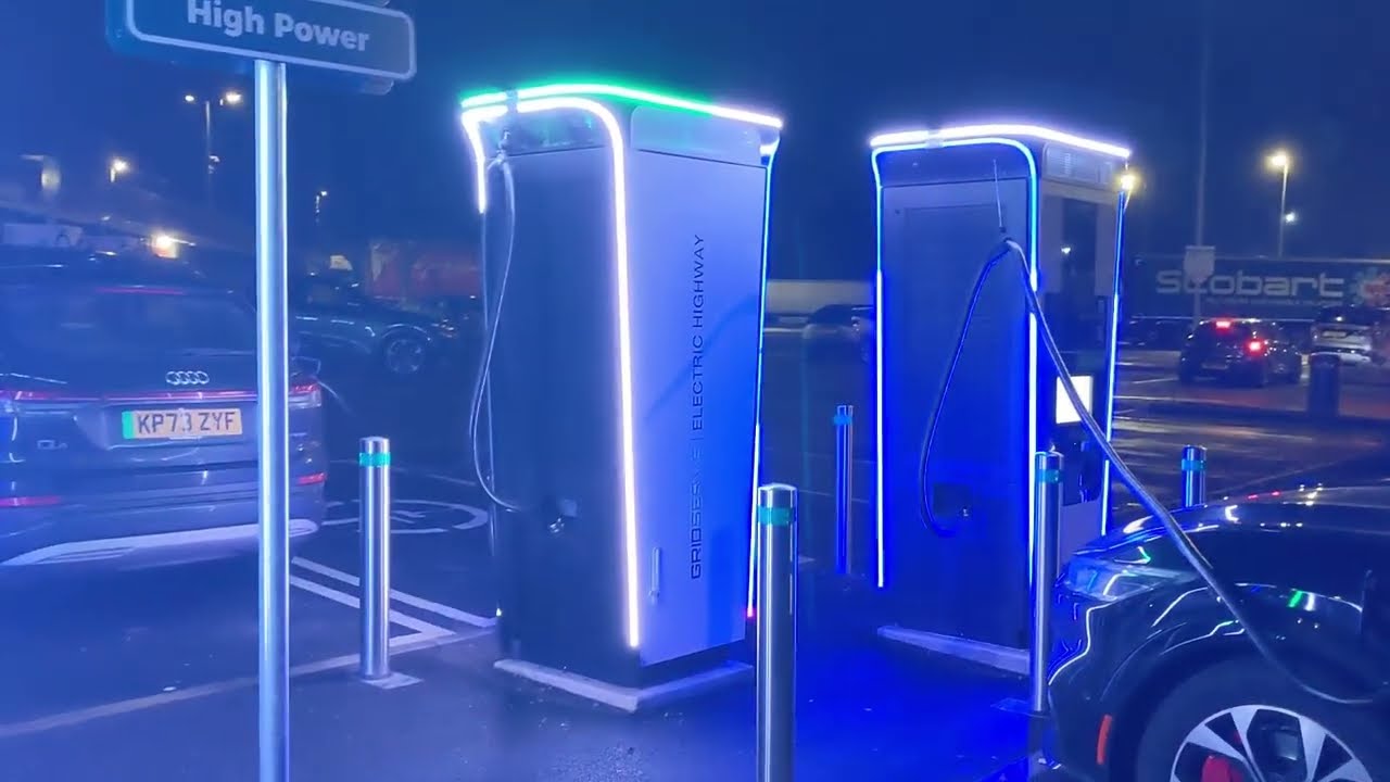 Glasgow to South Wales, Motorway EV chargers on the 2nd busiest day on the UK roads.
