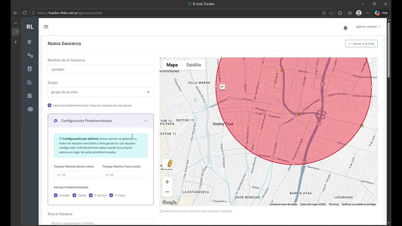 R-Link Tracker   Personas,  Dispositivos y Geocercas