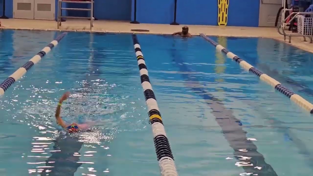 Daddy and Daughter Swim Race! When your daughter smoke you at your own sport!