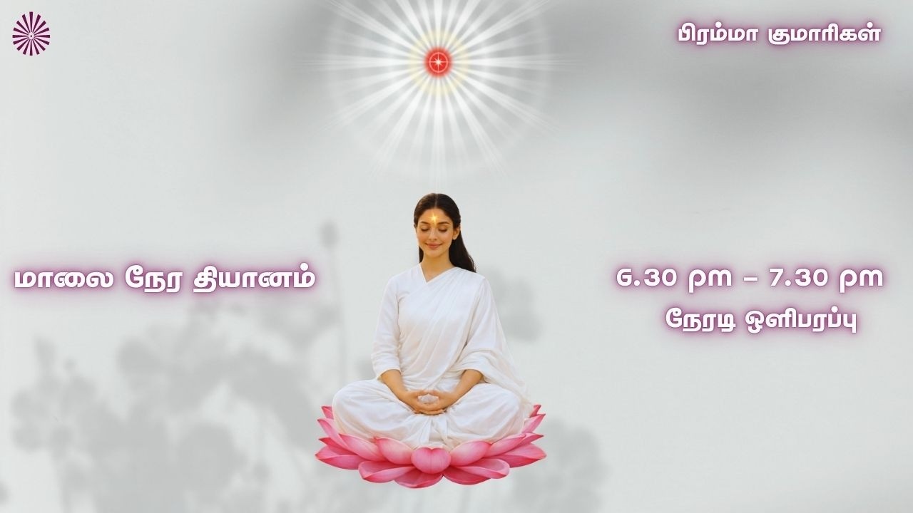 LIVE RajaYoga Meditation | மாலை நேர தியானம் | Meditate Now