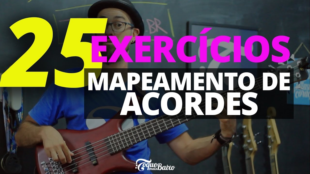 25 EXERCÍCIOS Práticos de MAPEAMENTO DE ACORDES! ToqueMaisBaixo Ep244