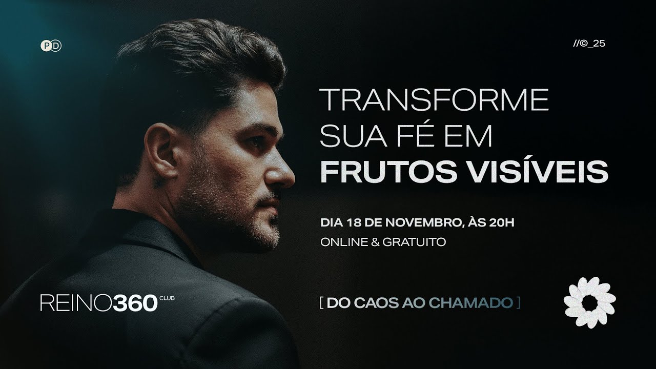 AULA DO CAOS AO CHAMADO - Pr Pedro Daniel - 18/11 &agrave;s 20h
