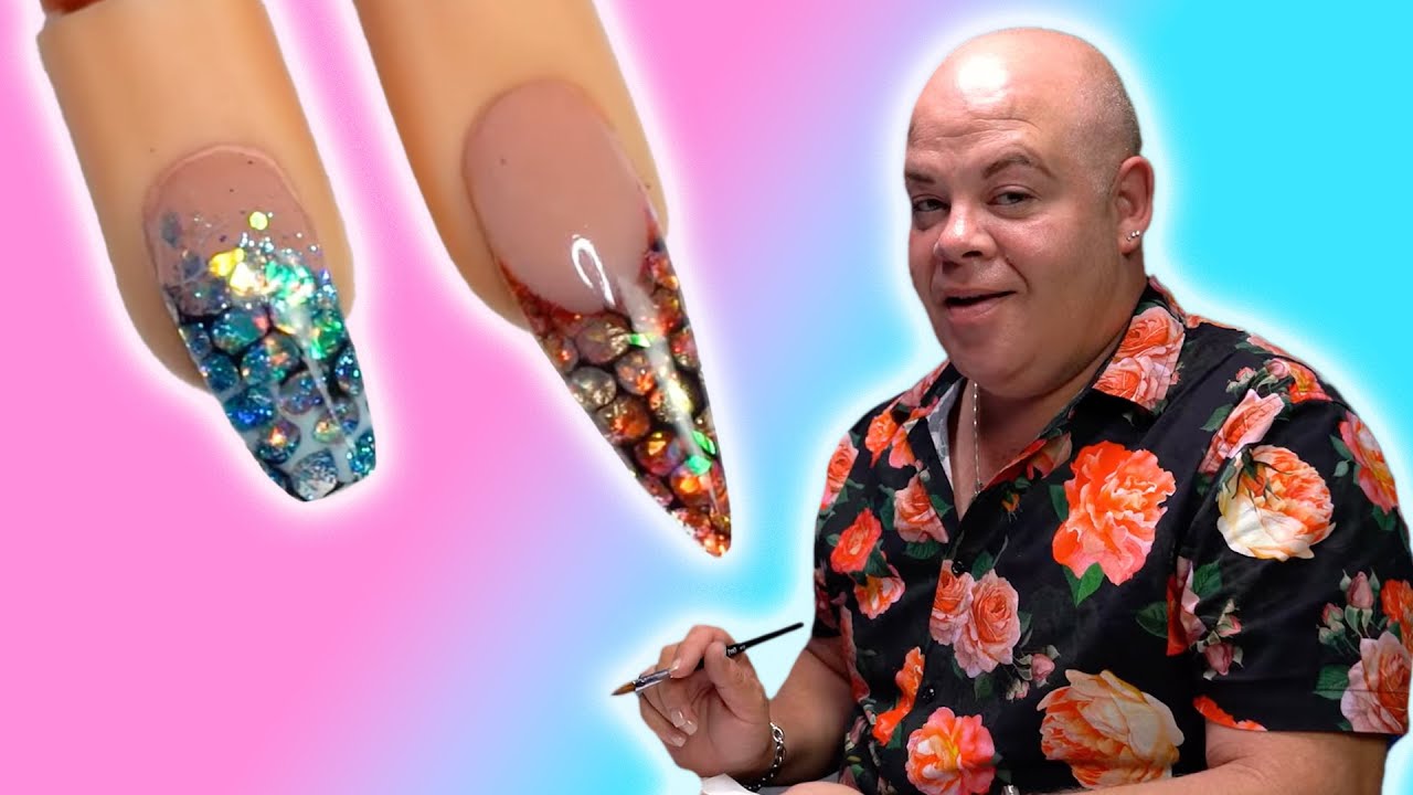 Dimensional Nail Design with Netting Impressions | Nice Nail Design