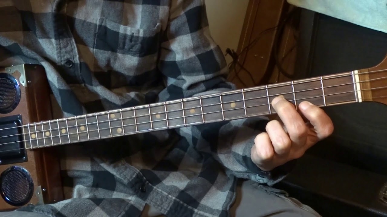Green River - Creedence Clearwater Revival.... 4 String Cigar Box Guitar Lesson with solo..
