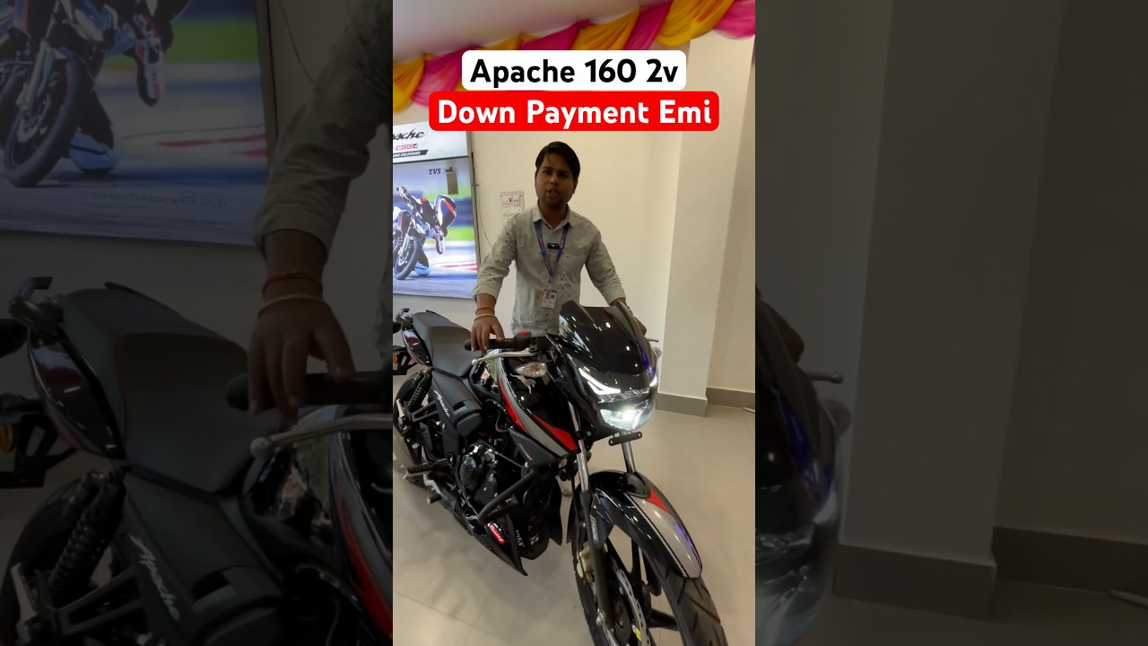 2025 TVS Apache RTR 160 2V RM Twin Disc Finance🥳| EMI Down Payment | Price | apache 160 2v #shorts