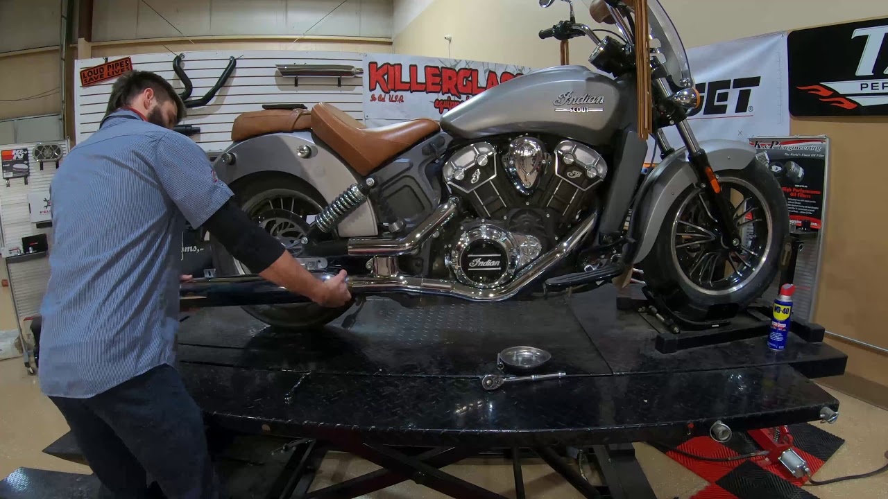 Installing TAB Performance Slip-ons on a Indian Scout