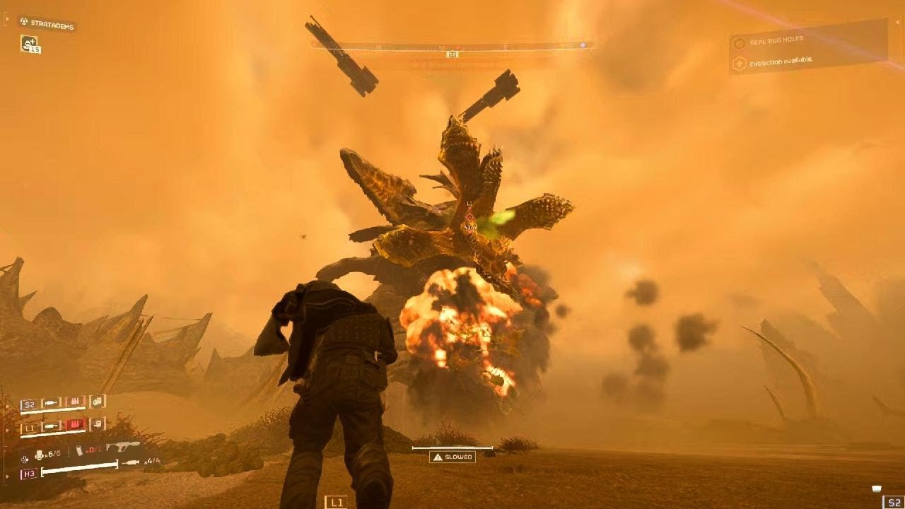 HELLDIVERS 2 First hive lord encounter its huge