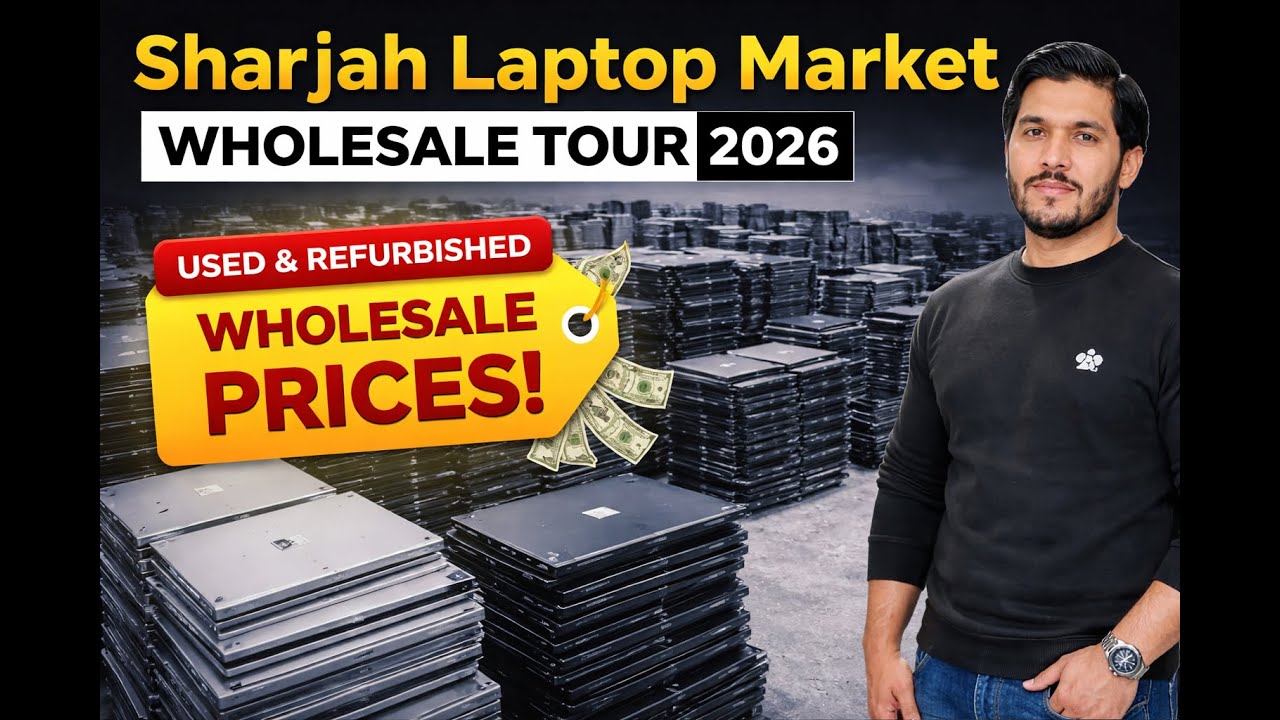 Sharjah JNP Laptop Market Tour 2026 Wholesale Prices vlog 1