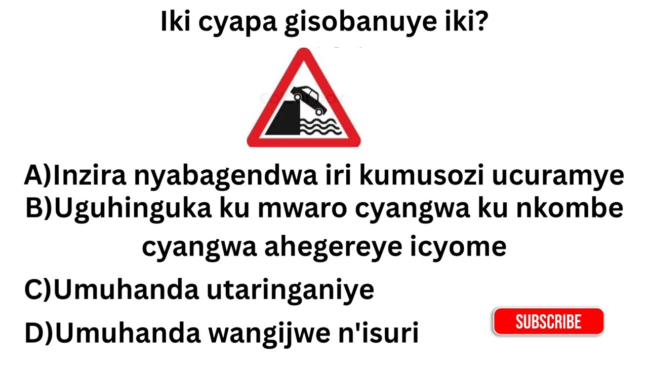AMATEGEKO Y'UMUHANDA//⚠️IBYAPA BIBURIRA/WARNING SIGNS 📚🚧🚘