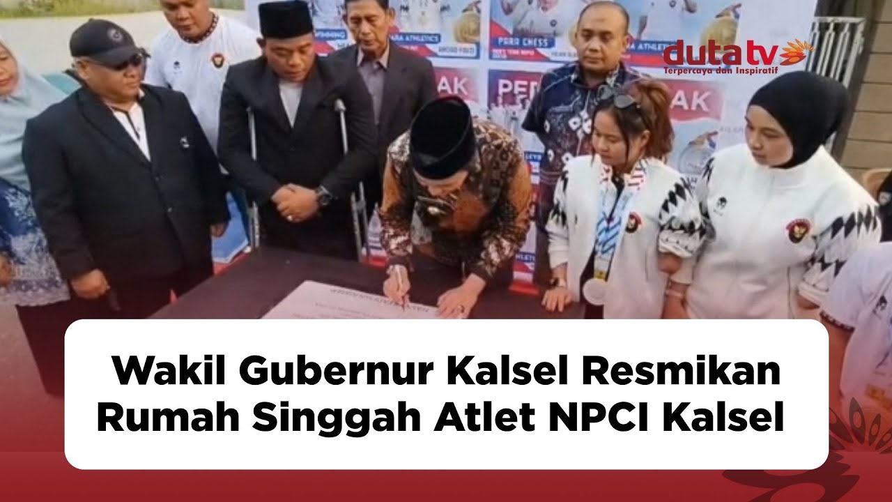 Wakil Gubernur Kalsel Resmikan Rumah Singgah Atlet NPCI Kalsel | Berita Olahraga