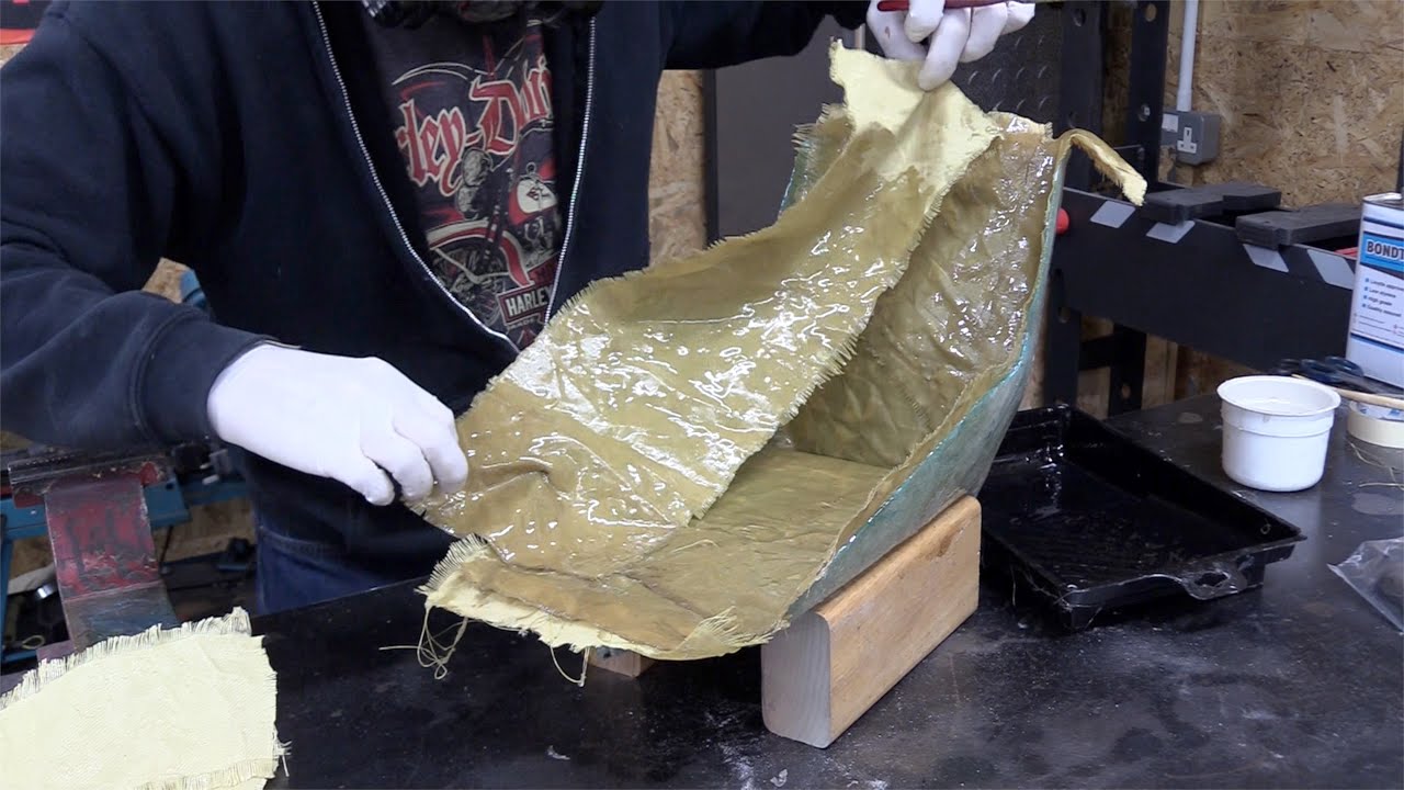 Husqvarna Makeover #10, Kevlar Belly Pan Layup !