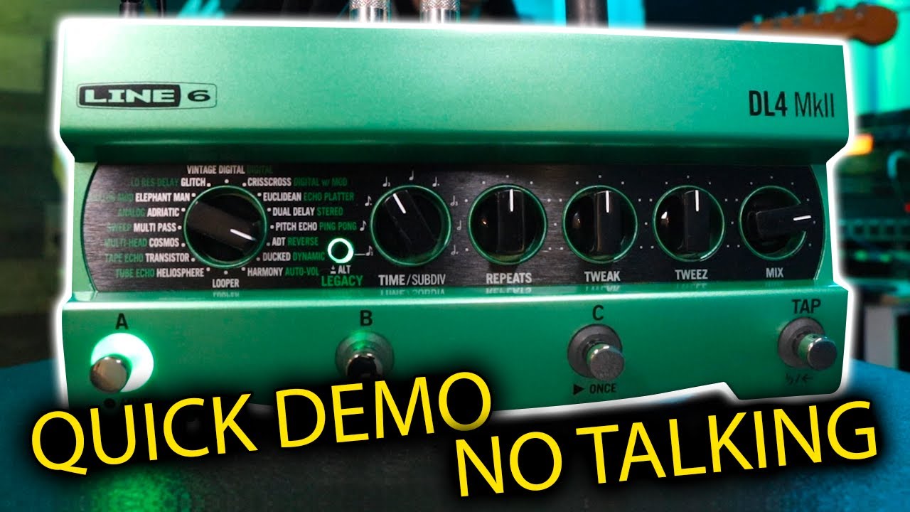 Line 6 DL4 mkII Delay & Reverb QUICK DEMO (No Talking)