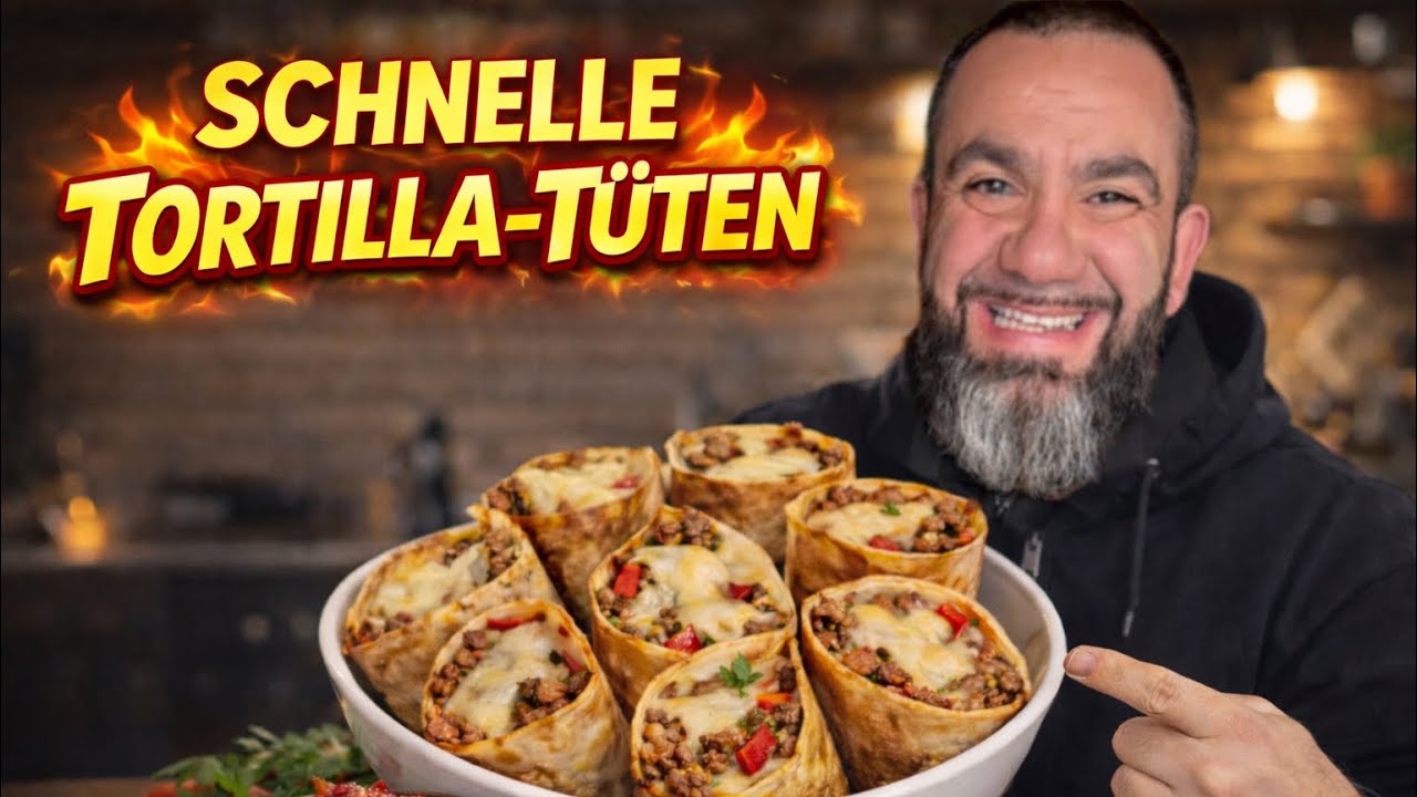 Tortilla Snack aus der Pfanne – knuspriges Wrap Rezept in 10 Minuten
