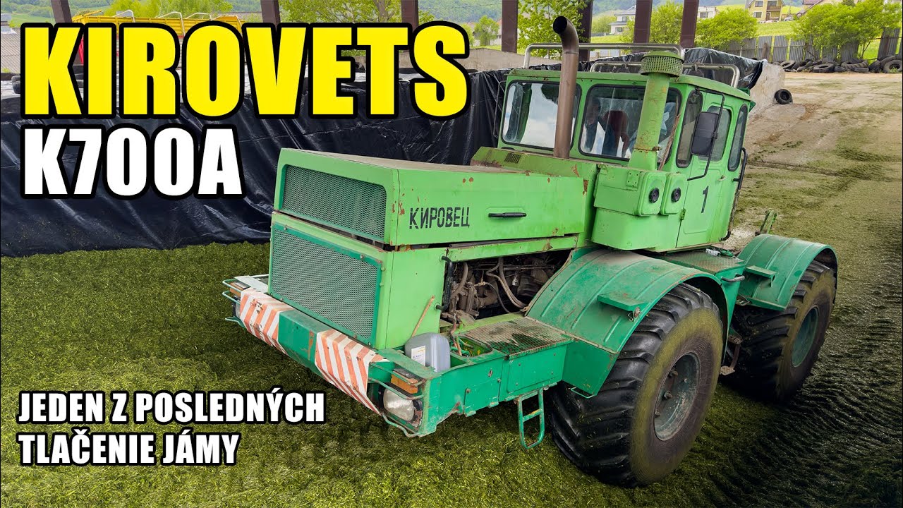 KIROVETS K700a [ Jeden z POSLEDNÝCH = TLAČENIE JÁMY = Senáže 2025 ]