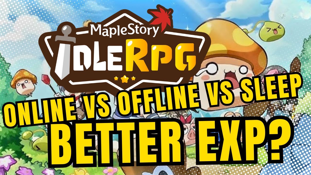 MapleStory Idle | Online vs Offline vs Sleep Mode + EXP Coupon Bonus