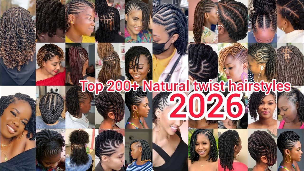 Top 200+ Natural twist hairstyles for black women | Natural hairstyles 2026 | Twists styles