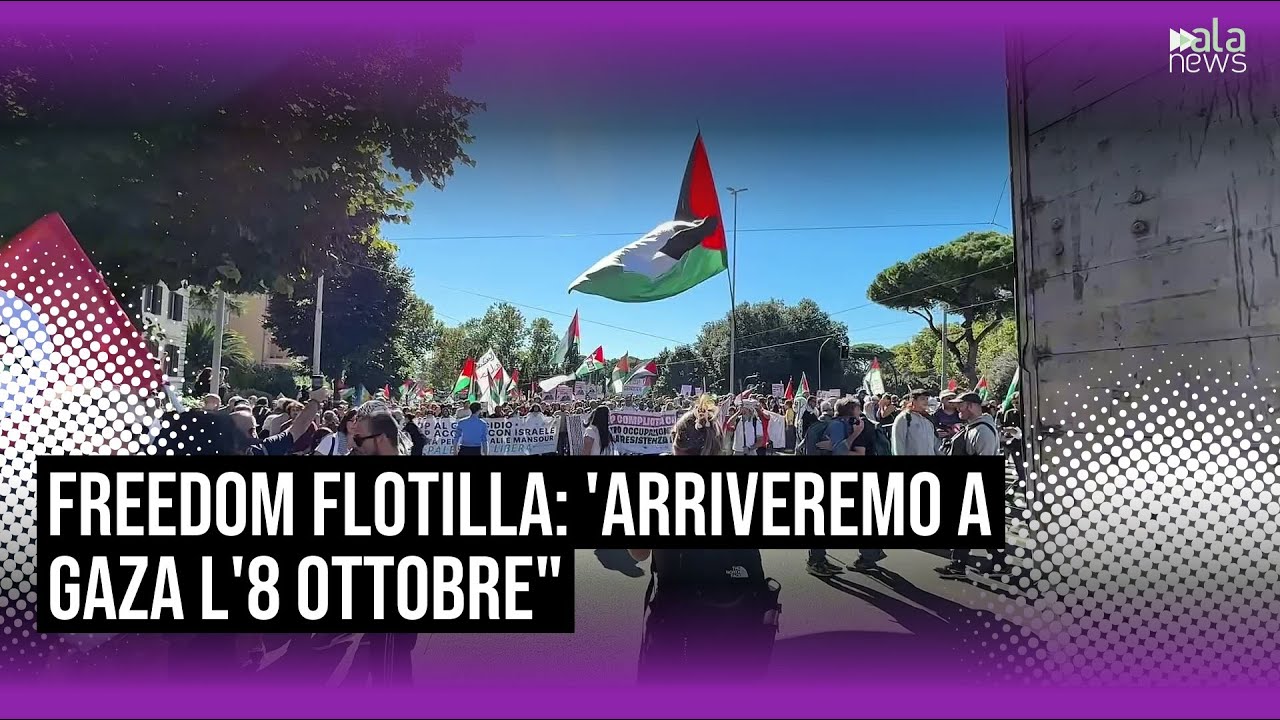 Freedom Flotilla, a Roma esponenti dell'organizzazione: 