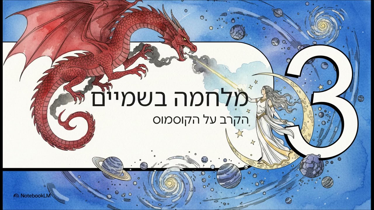 Rev 12   ‎⁨העימות השמימי  האישה והתנין⁩