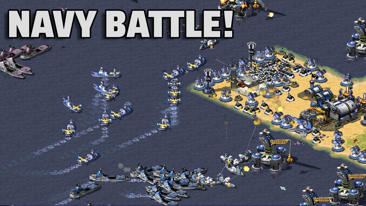 Red Alert 2 | Fast-Moving Sea Battle! | (RA2 2024 - SMART AI)