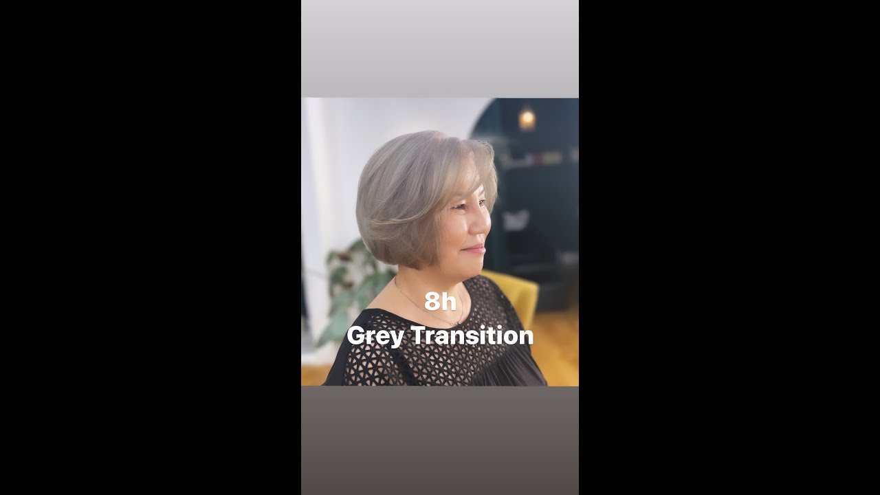 Grey Hair Transitioning  #hairstyles #greyhair #greyhairtransition #hair #silversisters