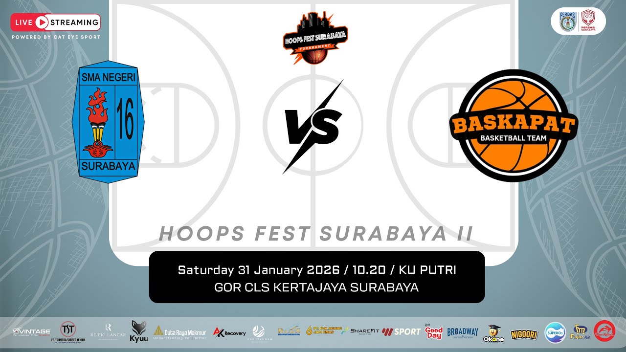 SMAN 16 VS SMKN 4 | KU PUTRI | HOOPS FEST SURABAYA 2026