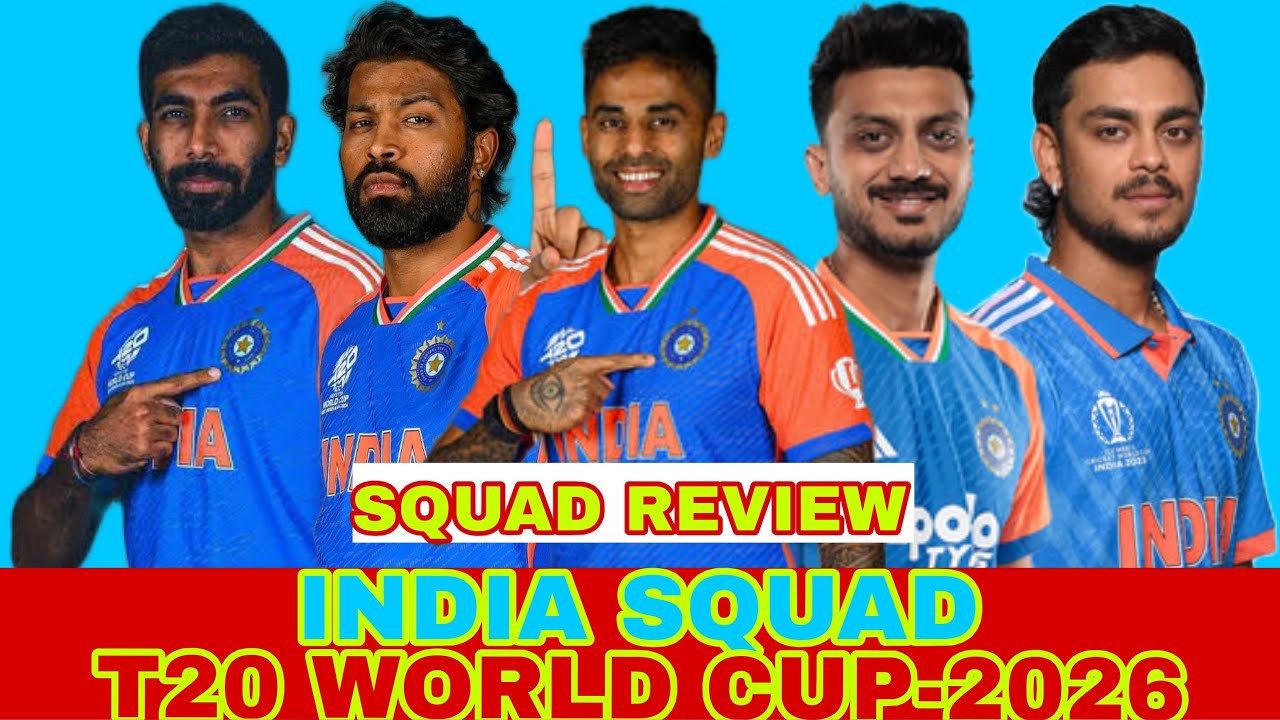 INDIA T20WC-2026 SQUAD ANNOUNCED|SQUAD REVIEW|SHUBMAN & JITESH DROPED|ISHAN RETURNS|