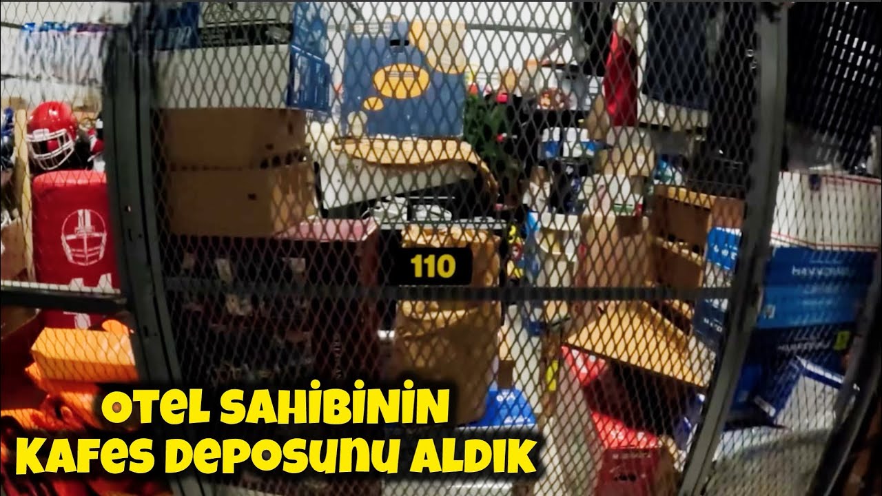 Kafes deposu aldık