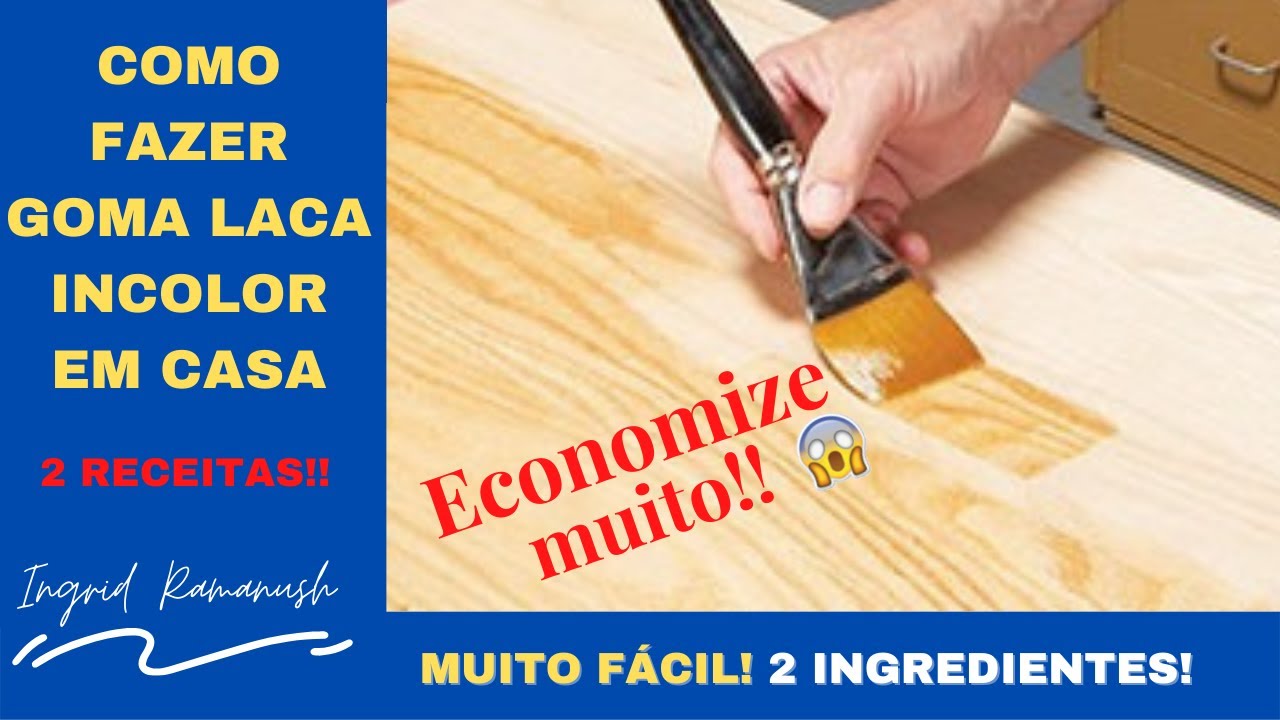 COMO FAZER GOMA LACA INCOLOR EM CASA - DUAS RECEITAS