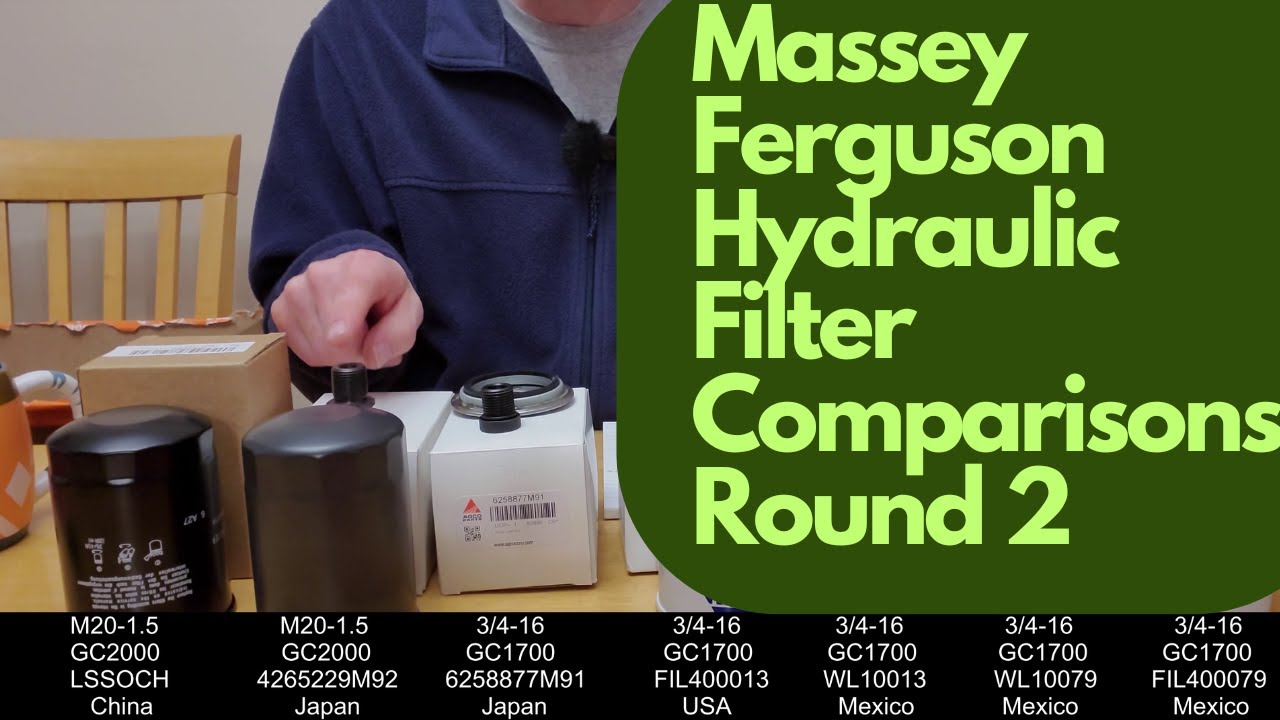 Сравнение гидравлических фильтров Massey GC, раунд 2