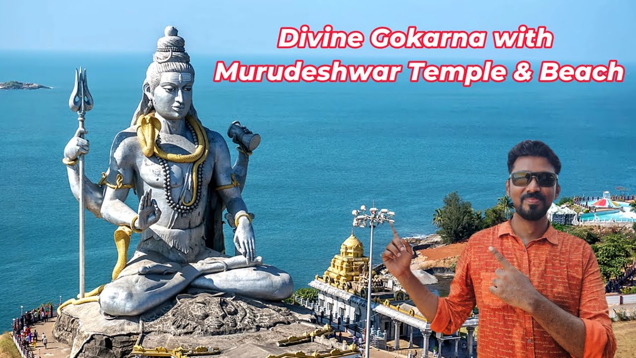 Day 3 in Gokarna - Mahabaleshwar Temple | Maha Ganapati Dev Temple | Murudeshwar Temple & Beach