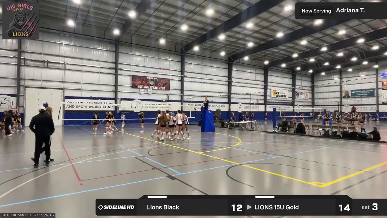LIONS 15U Gold vs. Lions Black (2026.02.22)